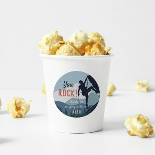 You Rock Rock Climbing Birthday Party Favour Classic Round Sticker