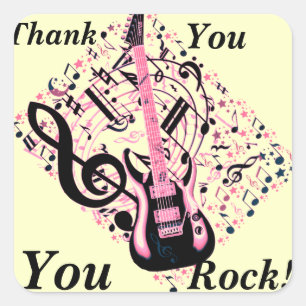 You Rock!_ Square Sticker