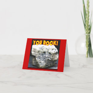 You Rock Thank you Card