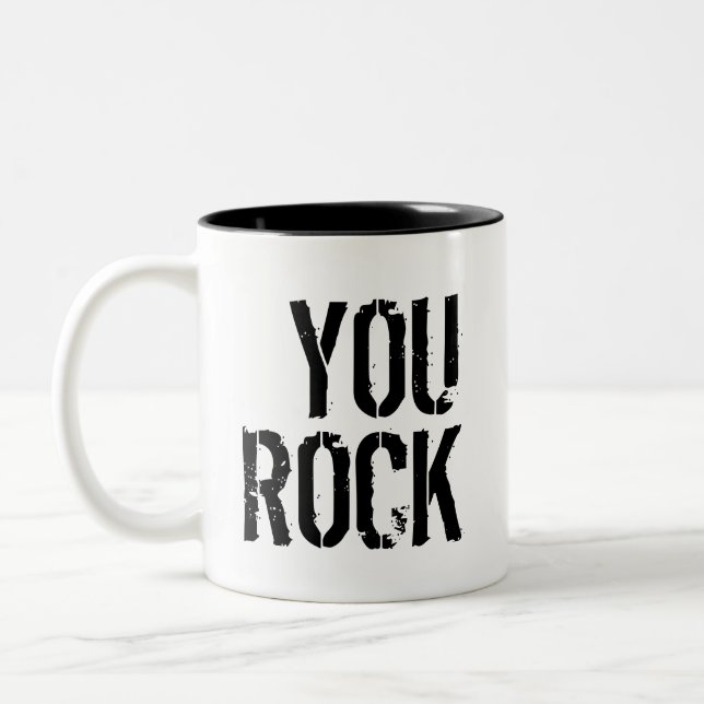 You Rock - Two-Tone Coffee Mug (Left)
