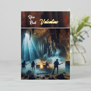 You Rock, Valentine flat card