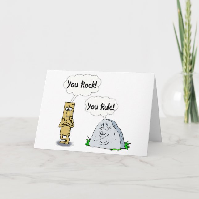 You Rock, You Rule Card (Front)