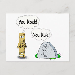 You Rock, You Rule Postcard