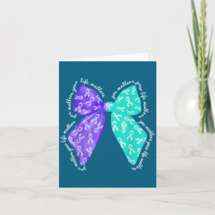 You S Your Life S Suicide Prevention Awareness  Card