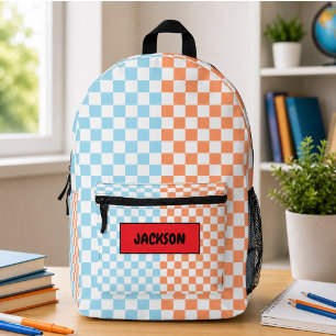 You said: Colourful Checkers For Back to School Printed Backpack