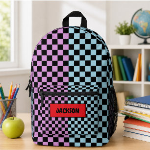 You said: Colourful Checkers For Back to School Printed Backpack