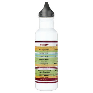 "You Say/God Says" Inspirational Bible Verses 710 Ml Water Bottle