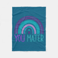 You Semicolon Suicide Prevention Purple Teal Rainb