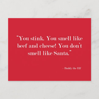 You smell like beef Postcard