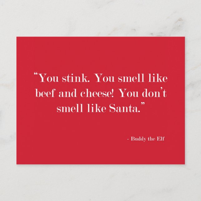 You smell like beef Postcard (Front)