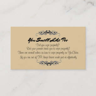You Smell Like Poo Business Cards