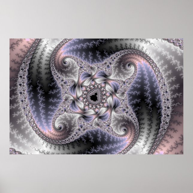 You Spin Me Round - Fractal Art Poster (Front)