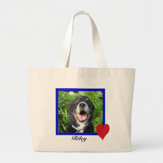 You Steal My Heart Blue Frame Photo Gift Large Tote Bag