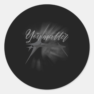 You Sticker9  Classic Round Sticker