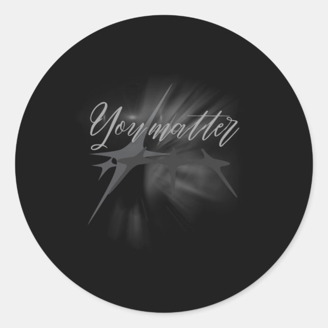 You Sticker9  Classic Round Sticker (Front)