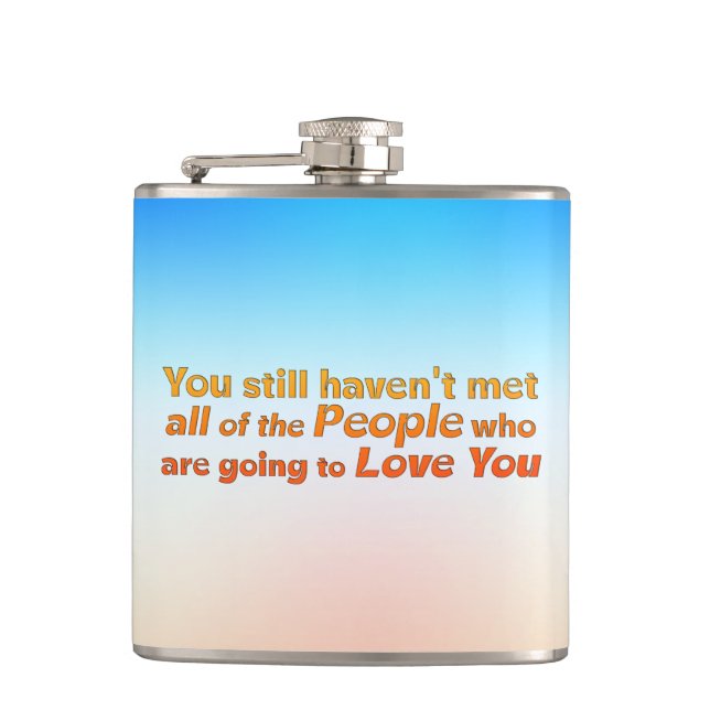 You still haven't met…   hip flask (Front)