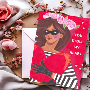You Stole My Heart Valentine's Day Greeting Card