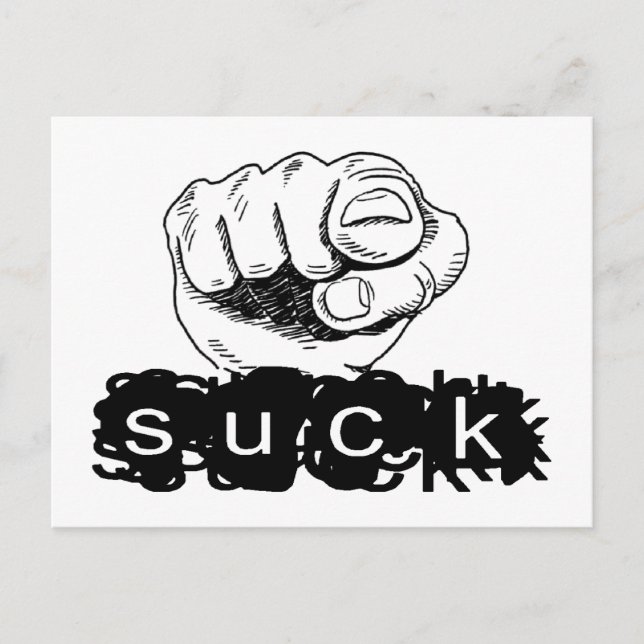 You Suck Postcard (Front)