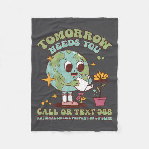 You Suicide Awareness Mental Health S  Fleece Blanket