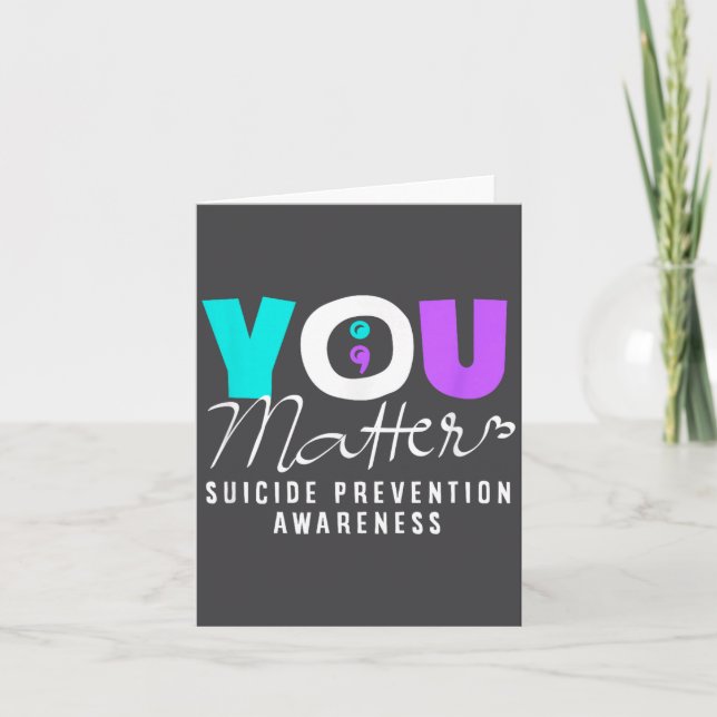 You Suicide Prevention Awareness  Card (Front)