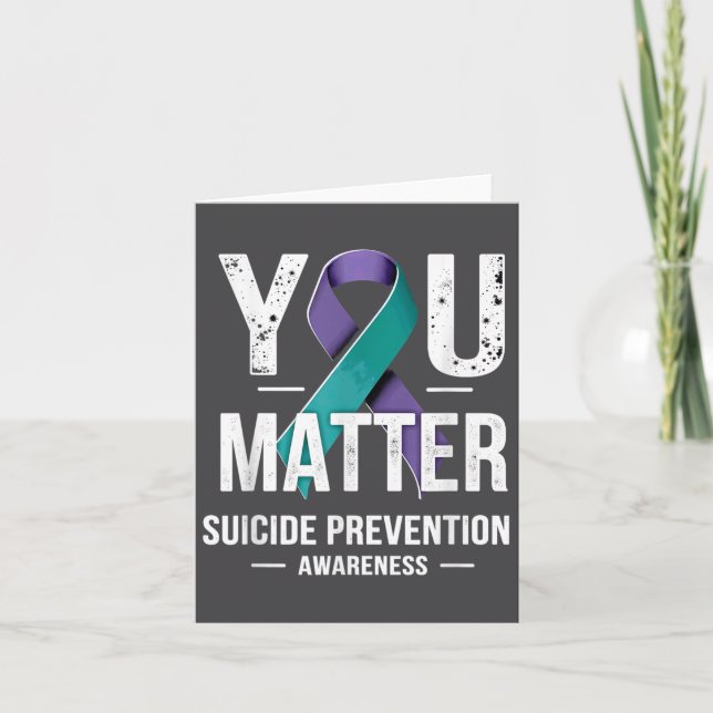 You Suicide Prevention Awareness  Card (Front)