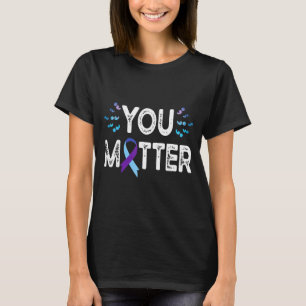You Suicide Prevention Awareness Shirt Purple Ribb