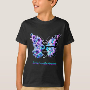 You Suicide Prevention Semicolon Butterfly  T-Shirt