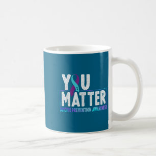 You - Suicide Prevention Teal Purple Awareness Rib Coffee Mug