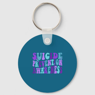 You Suicide Prevention Teal Purple Awareness Ribbo Key Ring
