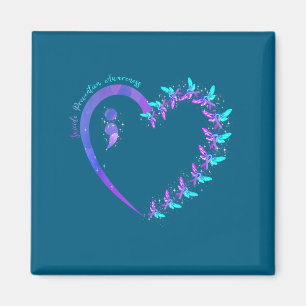 You Suicide Prevention Teal Purple Awareness Ribbo Magnet