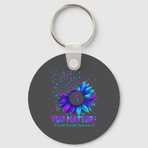 You Sunflower Suicide Prevention Awareness Men Wom Key Ring