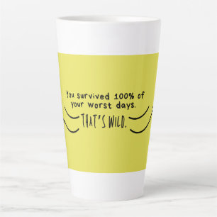You Survived 100% Mug - Funny Motivational Quote