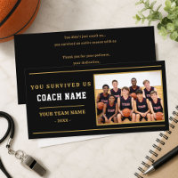 You Survived Us Coach Funny Photo
