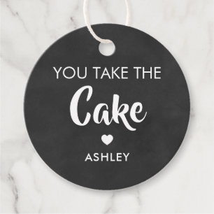 You Take the Cake Gift Tag, Cake Pop Chalkboard Favour Tags