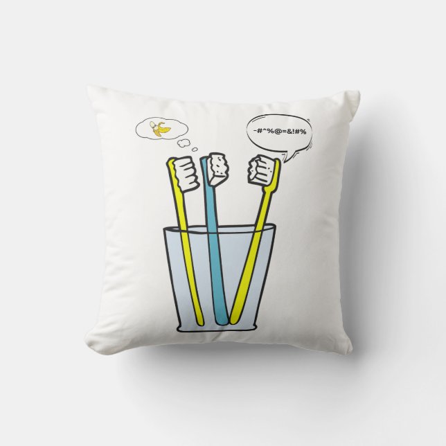 You talk I think, banananana Cushion (Front)