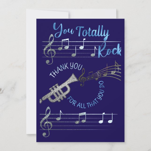 You totally rock holiday card (Front)
