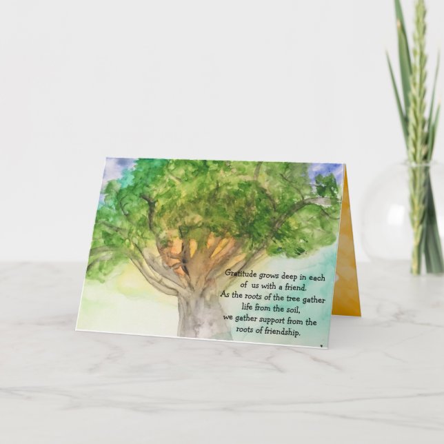 You Touched Our Heart, Folded Thank You Card (Front)