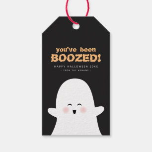 You’ve Been Boozed Halloween Cute Ghost Gift Tags