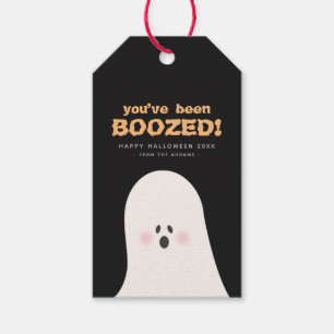 You’ve Been Boozed Halloween Cute Ghost Gift Tags