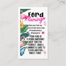 You’ve been Flamingo’d Truck Cards Tags