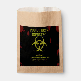 You’ve Been Infected – Zombie Virus Treat Favour Bags