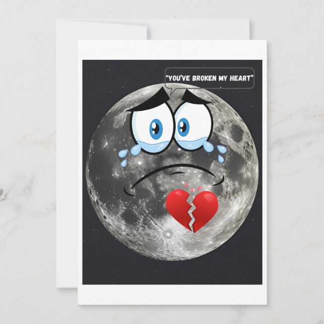 You’ve Broken My Heart – If The Moon Could Talk Holiday Card (Front)
