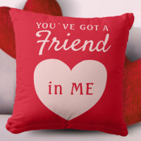 You`ve got a Friend Red Pink Heart Friendship