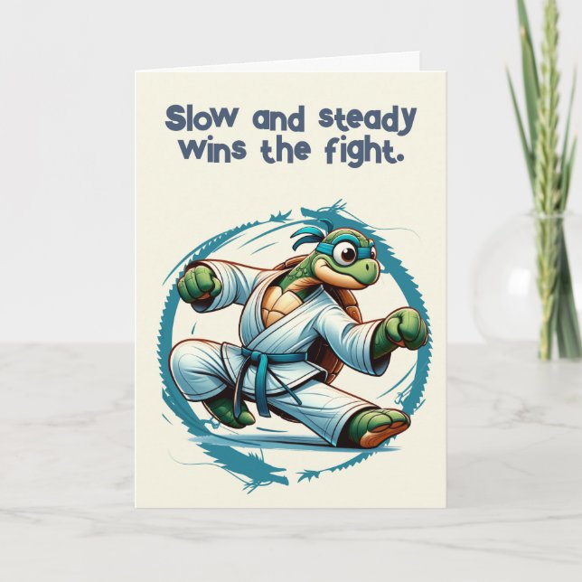 You’ve Got This Taekwondo Turtle Encouragement  Card (Front)