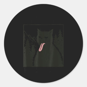 You’ve got to bleeeeggghh funny sarcastic cat classic round sticker