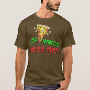 You Wanna Pizza Me Funny Cartoon Pun Premium  T-Shirt