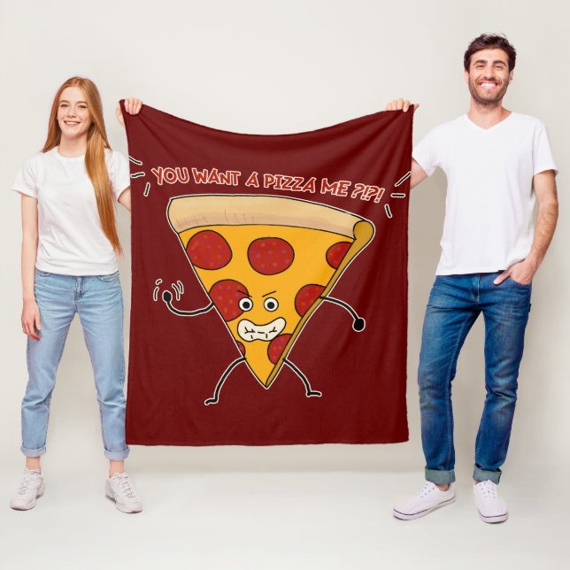 You Want a Pizza Me?!?! Fleece Blanket (In Situ)