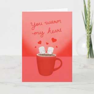 "You Warm My Heart" Marshmallows Card