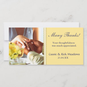 You Wear My Ring Thank You Card