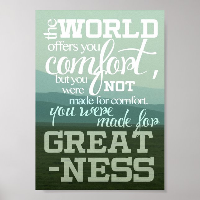 You Were Made For Greatness Poster (Front)